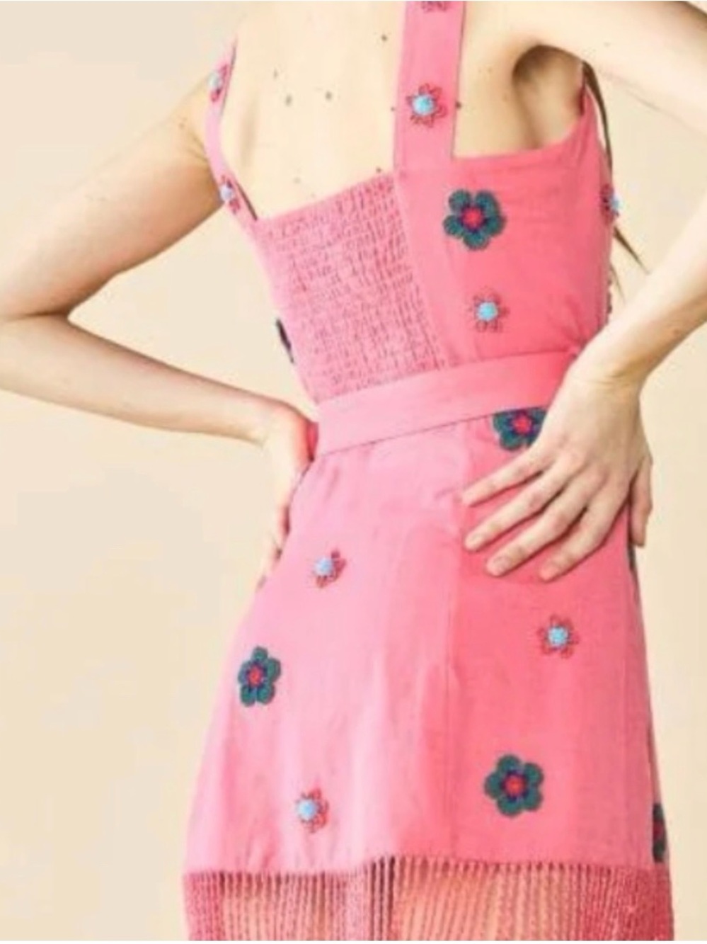 Sarah Bird Fringe Mini Dress NWT - Picture 2 of 4